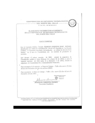 MartíN DíAz    Con Anexos 2010