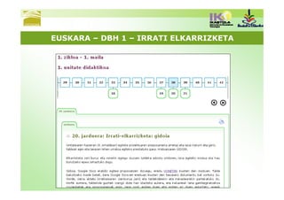 EUSKARA – DBH 1 – IRRATI ELKARRIZKETA
 