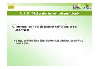 2.1.9. Biztanleriaren piramideak



C. Informazioaren eta ezagutzaren komunikazioa eta
   elkartrukea



• Badaki egindako lana posta elektronikoz bidaltzen, dokumentu
  erantsi gisa.
 