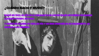 ¿CUÁNDO NACIÓ Y MURIÓ?
Nació en 1902, el día de la cabalgata de los reyes,en un pueblo de Galicia
llamado Vivero, en Lugo.
Y murió en Madrid en 1995,un día y un mes después de su nacimiento, es
decir el 6 de febrero.
 