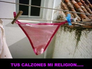 TUS CALZONES MI RELIGION….. 