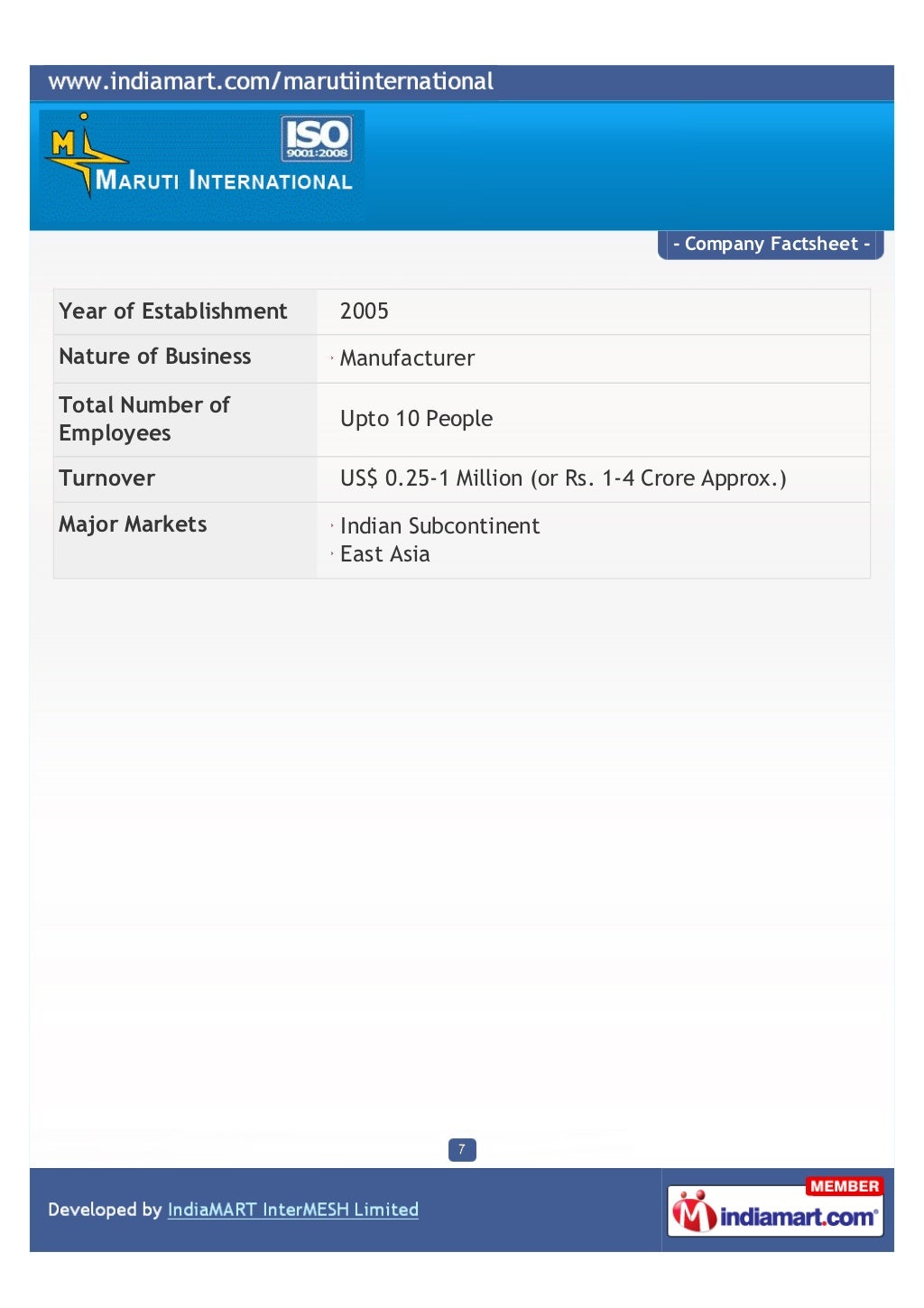 Maruti International, Vadodara, Engineering Machines And Lamps.