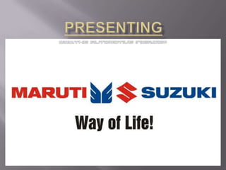 Maruti Suzuki
India Ltd.
 
