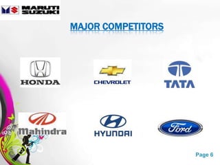 MAJOR COMPETITORS




  Free Powerpoint Templates   Page 6
 