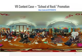 VR Content Case – “School of Rock” Promotion
37
https://youtu.be/GFRPXRhBYOI
 