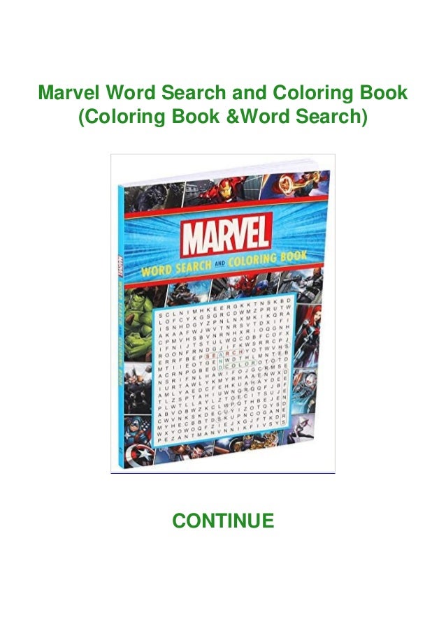 Download Download Marvel Word Search And Coloring Book Coloring Book Word