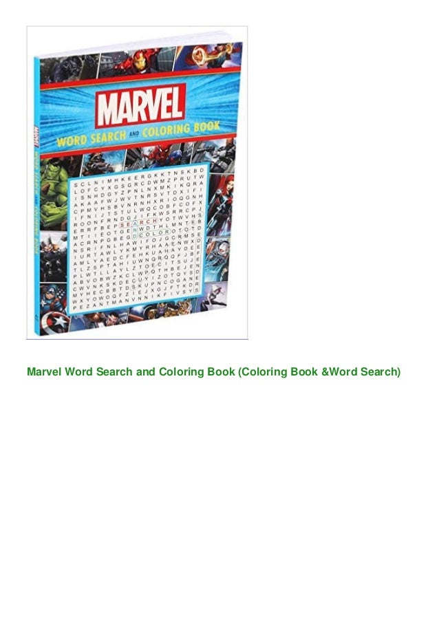 DOWNLOAD Marvel Word Search and Coloring Book (Coloring Book &amp; Word Search)