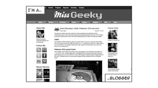 I’m a…
…blogger
 