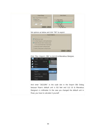 Marvelous Export Computer Marvelous designer2 manual | PDF