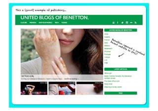 This a (good) example of publishing...
 