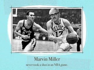 Marvin Miller
never took a shot in an NBA game.
 