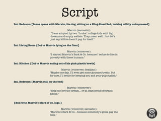 Marvin's Bark and Co. Media Treatment for Commercial | PDF