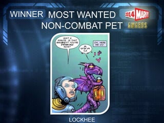 MOST WANTED
NON-COMBAT PET
WINNER
LOCKHEE
 