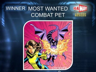 MOST WANTED
COMBAT PET
WINNER
LOCKHEE
 