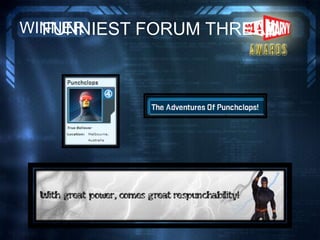 FUNNIEST FORUM THREADWINNER
 