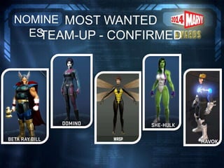 MOST WANTED
TEAM-UP - CONFIRMED
NOMINE
ES
HAVOK
 