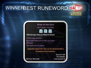 BEST RUNEWORDWINNER
 