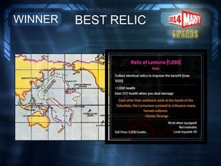 BEST RELICWINNER
 