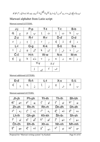 Marwari writing system proposal | PDF