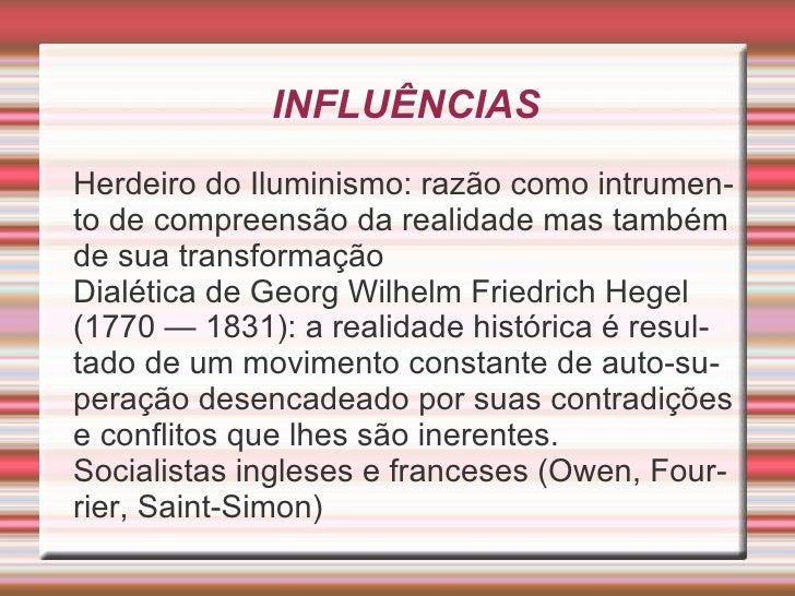 Sociologia Marx Ideias De Hegel ~ Sociologia Marx
