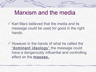 Marxism and dominant ideologies new | PPT