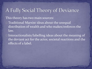 Marxism On Crime and Deviance | PPTX