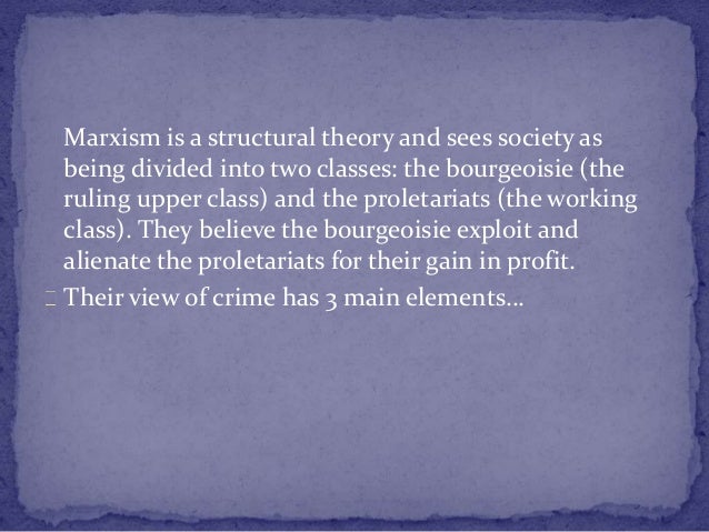 marxist view on crime and deviance Read this essay on marxist theories (crime and deviance) come browse our large digital warehouse of free sample essays marxist view of crime and deviance. marxist view on crime and deviance Read this essay on marxist theories (crime and deviance) come browse our large digital warehouse of free sample essays marxist view of crime and deviance.