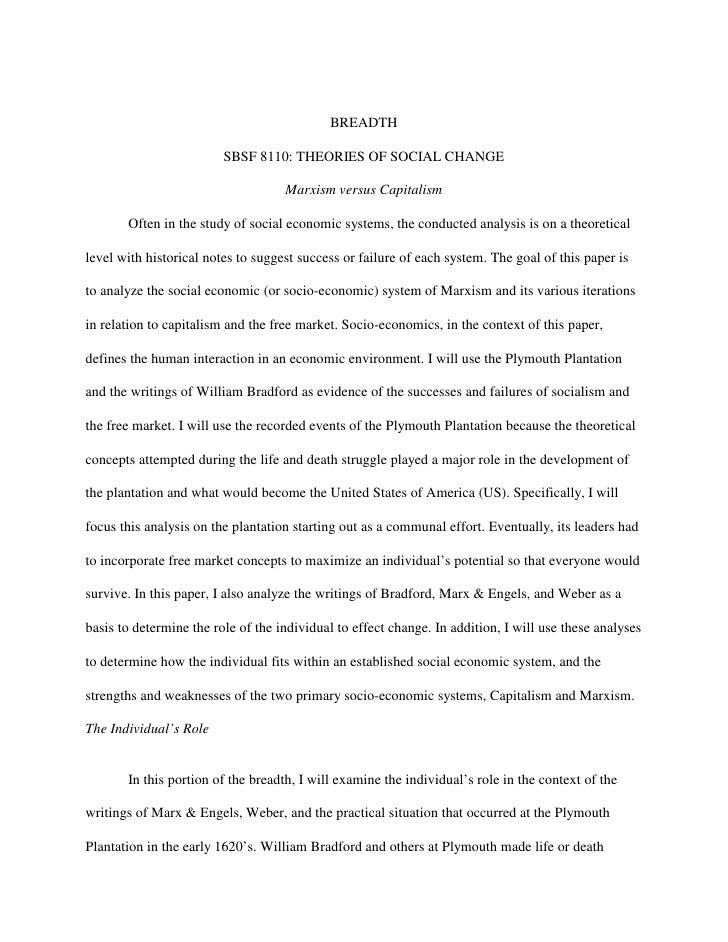 Marxism vs capitalism essay