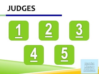 JUDGES
 