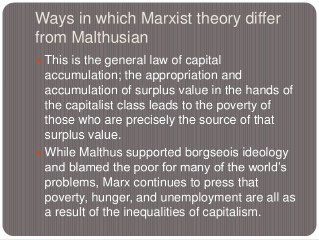 Marxist Theory On Population Growth