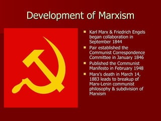 Marxism Development Marxism & Business | PPT
