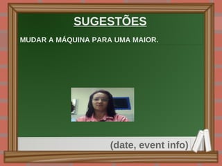 AVANÇOS A CADA ENCONTRO O CONHECIMENTO DO COMPUTADOR E FAMILIARIZAÇÃO COM O PROGRAMA FAZ COM QUE AS DIFICULDADES DIMINUAM; Your Title 