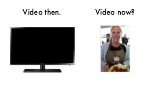 Video then. Video now?
 