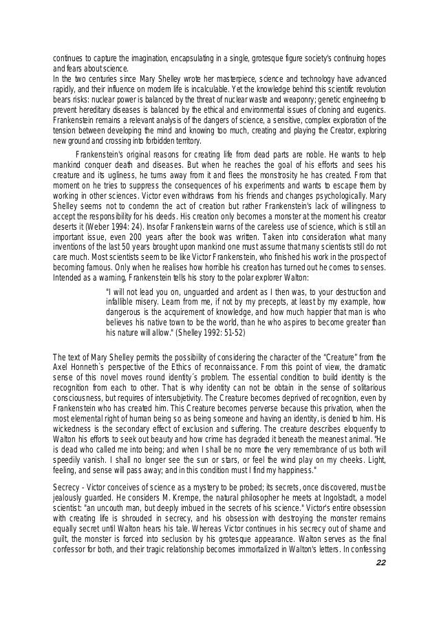 an analysis of humanity in frankenstein a novel by mary shelley an analysis of humanity in frankenstein a novel by mary shelley
