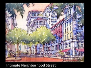 Intimate Neighborhood Street
 