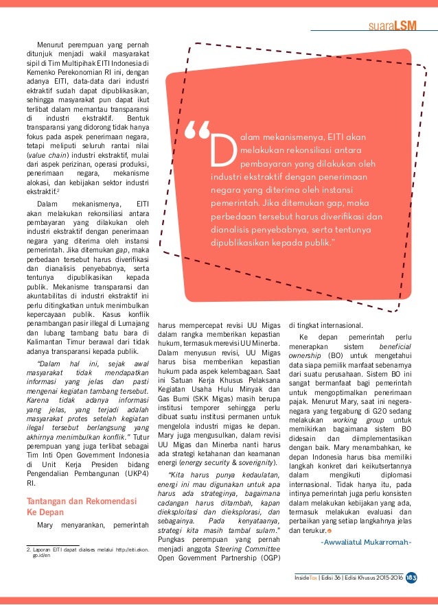 Pajak Dan Transparansi Di Sektor Industri Ekstraktif