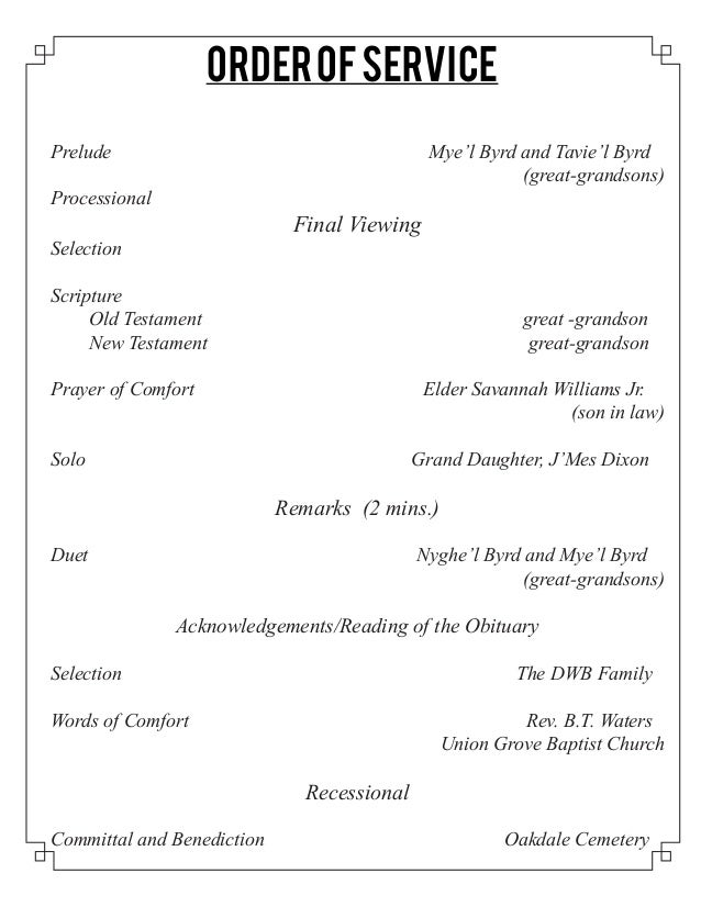Funeral Program for Mary Elizabeth Shields Clark Funeral Program for Mary Elizabeth Shields Clark