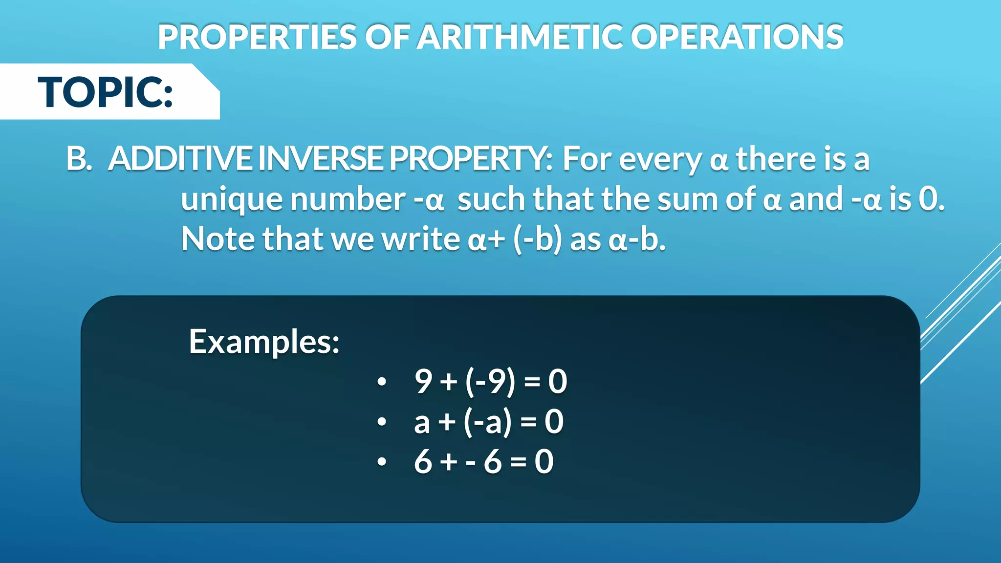 PROPERTIES OF ARITHMETIC OPERATIONS | PDF