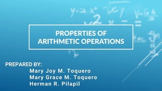 PROPERTIES OF ARITHMETIC OPERATIONS | PDF