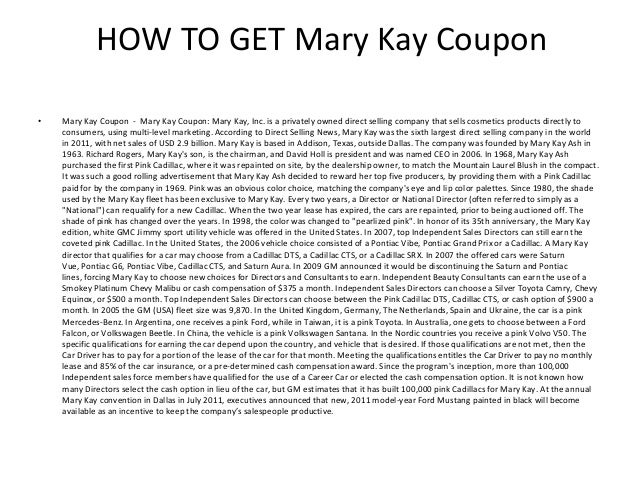 Mary Kay Coupon - Mary Kay Coupon Code