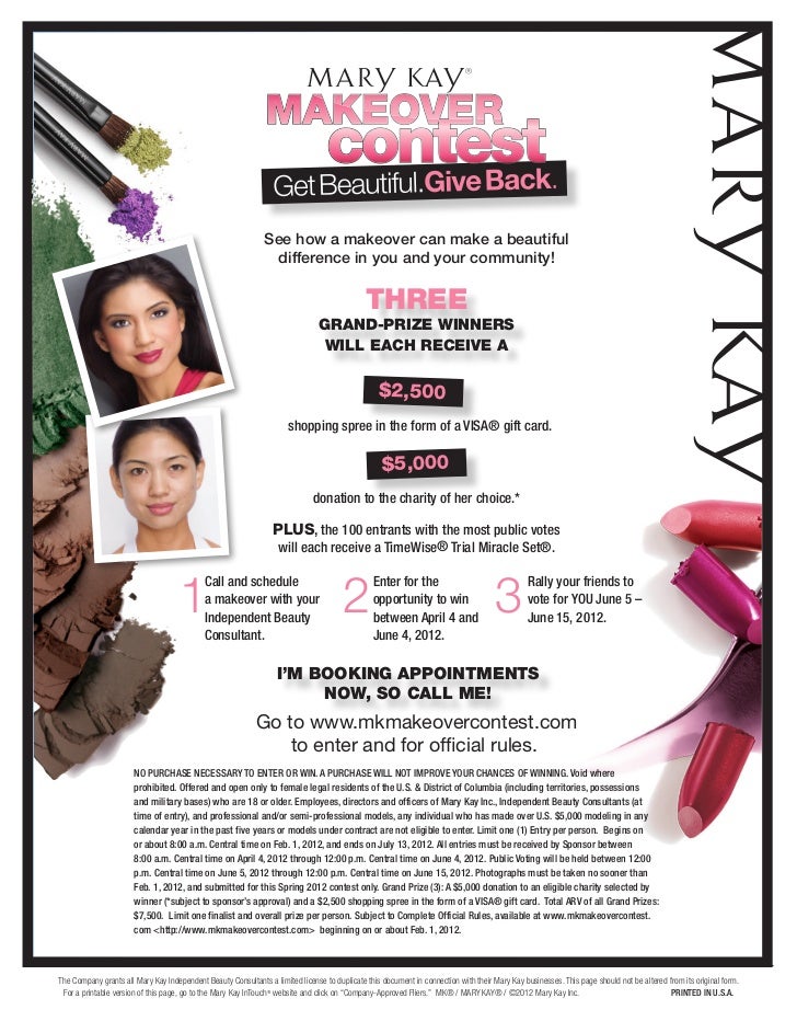 Mary Kay Makeover Contest 2012 Mary Kay Makeover Contest 2012