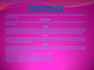 Se emplean diversas técnicas para impulsar la pelota en distintas situaciones del juego. En todas ellas el balón debe ser golpeado, no
agarrado ni lanzado.
Servicio o saque
Se lanza el balón al aire y se golpea hacia el campo contrario buscando los puntos débiles de la defensa del adversario. Se puede hacer
de pie o en salto.
Bloqueo
Es la acción encaminada a interceptar cualquier ataque del equipo contrario, saltando junto a la red con los brazos alzados buscando
devolver directamente el balón al campo del contrario, o en su defecto, estrecharle el campo de ataque para inducirlo a echar el balón
fuera del terreno de juego. En el bloqueo pueden participar hasta tres jugadores para aumentar las posibilidades de intercepción.
Recepción
Es interceptar y controlar un balón dirigiéndolo hacia otro compañero en buenas condiciones para poder jugarlo. Los balones bajos se
reciben con los antebrazos unidos al frente a la altura de la cintura y los altos con los dedos, por encima de la cabeza. En otros casos
hacen falta movimientos más espectaculares.
Remate
El jugador, saltando, envía finalmente el balón con fuerza al campo contrario buscando lugares mal defendidos, o contra los propios
jugadores contrarios en condiciones de velocidad o dirección tales que no lo puedan controlar y el balón vaya fuera. Se nombran
distintos tipos ataques con el número de la zona:
Ataque zaguero: Es el que realizan los que se encuentran en las zonas sagueras.
Ataque por 4: Es el ataque que realiza el atacante que se encuentra en zona 4.
Ataque por 2: Es el ataque que realiza el atacante que se encuentra en zona 2.
Ataque central: Es el ataque que realiza el atacante que se encuentra en zona 3.
 