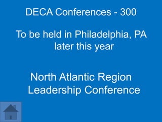 DECA Conferences - 400


Fashion, Networking, Lights

   New York Experience
 
