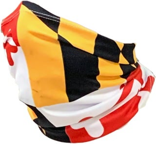 Maryland flag neck gaiter