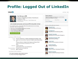 Profile: Logged Out of LinkedIn
 