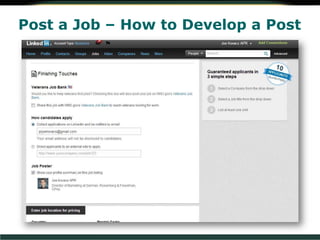 Post a Job – How to Develop a Post
 