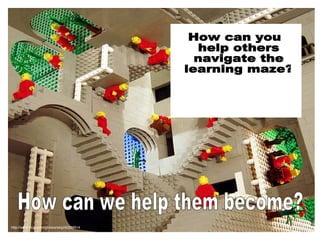 How can you help others navigate the learning maze? How can we help them become? http://www.flickr.com/photos/skip/4228891...