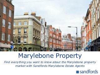 Marylebone Property
Find everything you want to know about the Marylebone property
market with Sandfords Marylebone Estate Agents

 