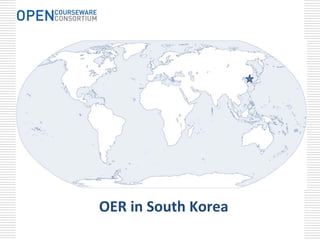 OER in South Korea
 