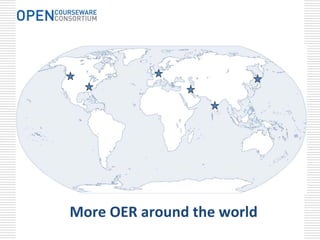 More OER around the world
 